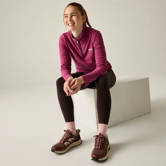 Regatta Sweethart Marl Half Zip Fleece | Violet RWA775