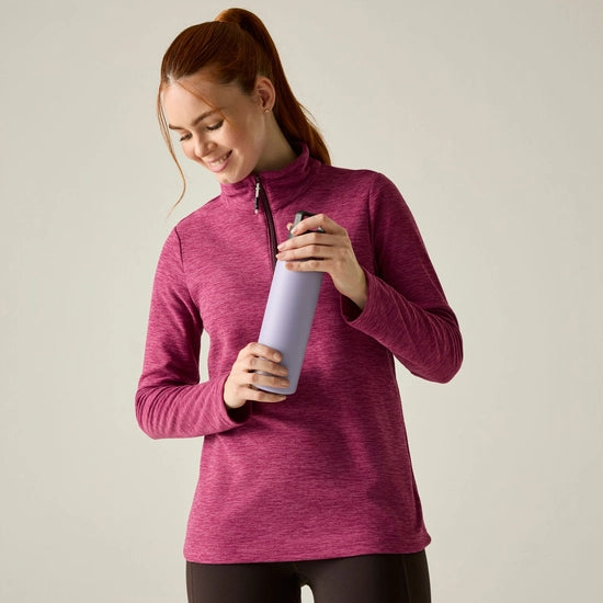 Regatta Sweethart Marl Half Zip Fleece | Violet RWA775