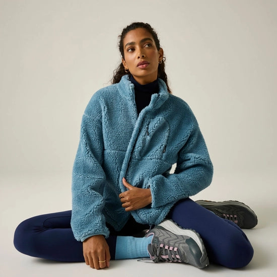 Regatta Roswind Women's Water-Repellent Borg Fleece | Blue RWA797