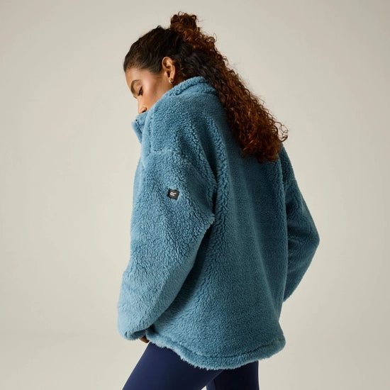 Regatta Roswind Women's Water-Repellent Borg Fleece | Blue RWA797