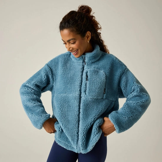 Regatta Roswind Women's Water-Repellent Borg Fleece | Blue RWA797