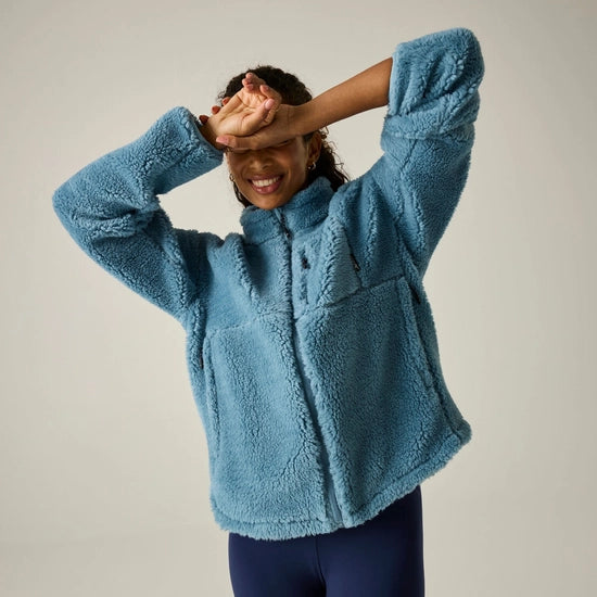 Regatta Roswind Women's Water-Repellent Borg Fleece | Blue RWA797