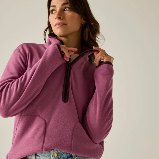 Regatta Frankie Women's Half-Zip Micro Fleece | Violet/Fig RWA800