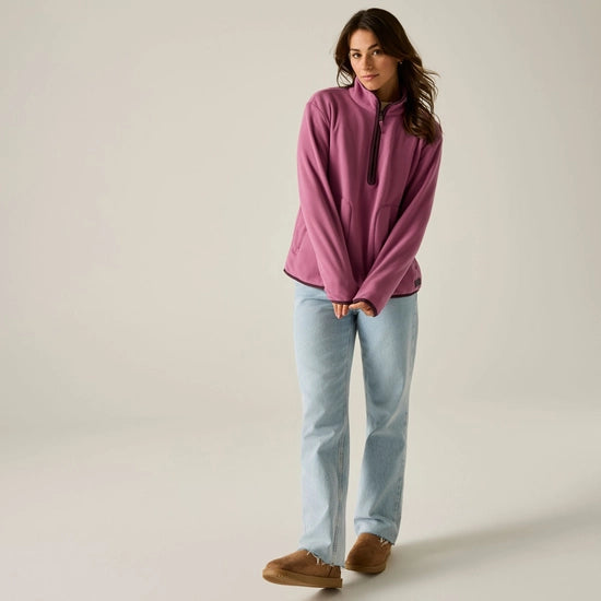 Regatta Frankie Women's Half-Zip Micro Fleece | Violet/Fig RWA800