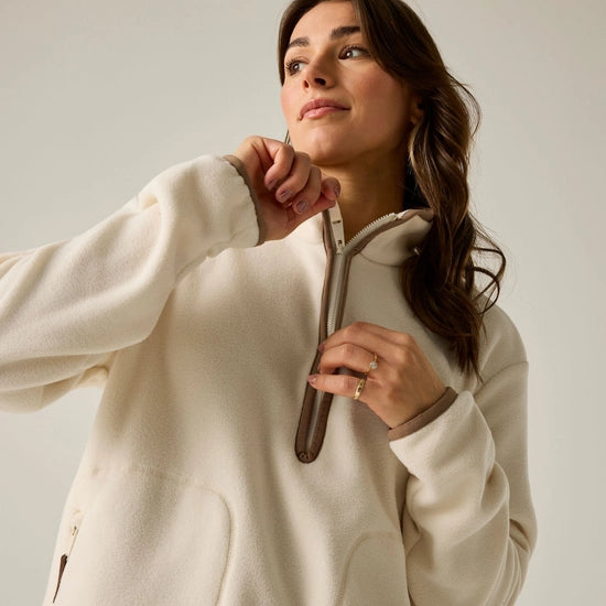 Regatta Frankie Women's Half-Zip Micro Fleece | Vanilla RWA800