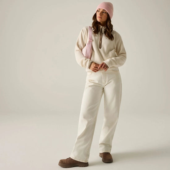 Regatta Frankie Women's Half-Zip Micro Fleece | Vanilla RWA800