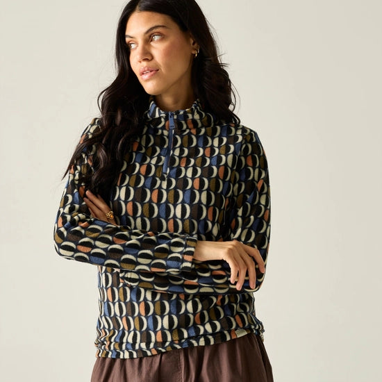 Regatta Orla Kiely Women's Half-Zip Fleece | Navy RWA830