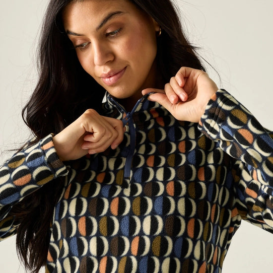 Regatta Orla Kiely Women's Half-Zip Fleece | Navy RWA830