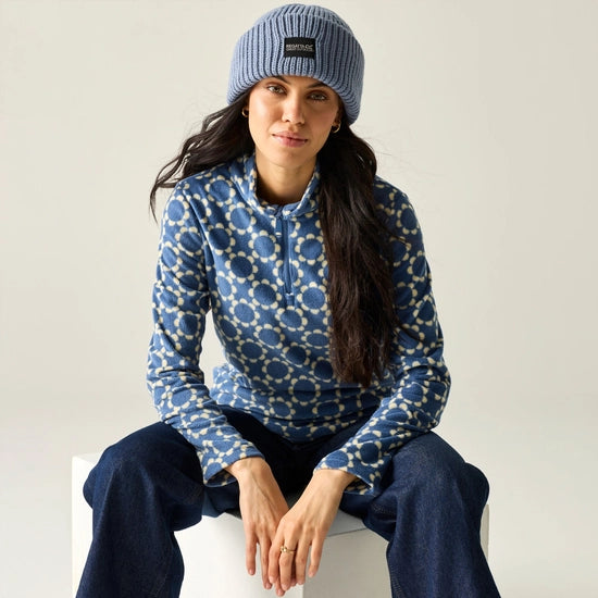 Regatta Orla Kiely Women's Half-Zip Fleece | Blue RWA830