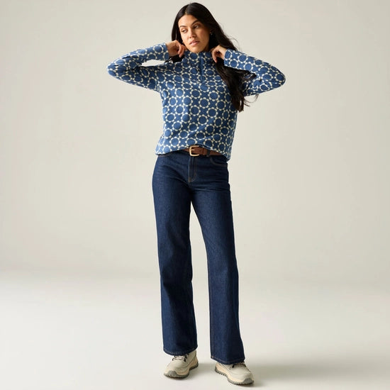 Regatta Orla Kiely Women's Half-Zip Fleece | Blue RWA830