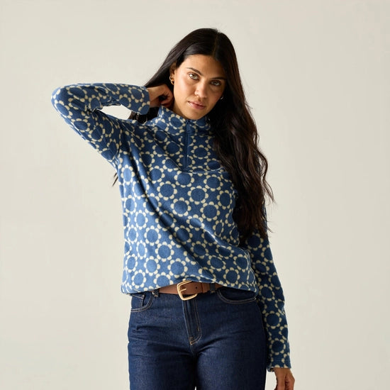 Regatta Orla Kiely Women's Half-Zip Fleece | Blue RWA830