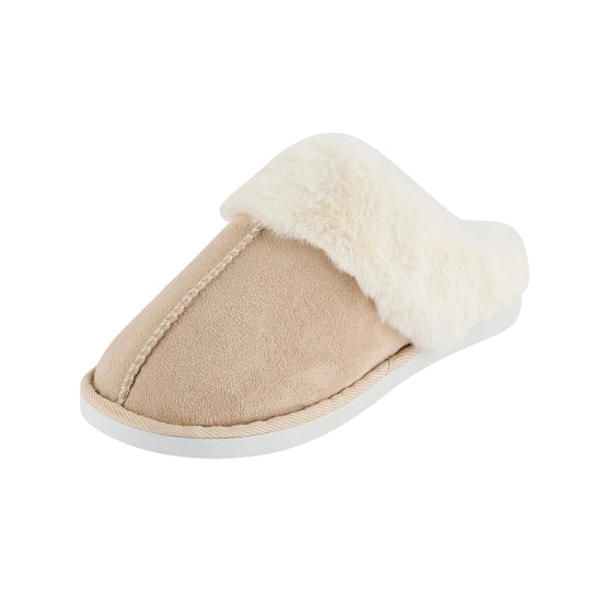 Regatta Tulsy Women's Faux Fur Slippers | Beige RWF1093
