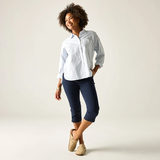 Regatta Bayletta Women's Capri Trousers| Navy RWJ307
