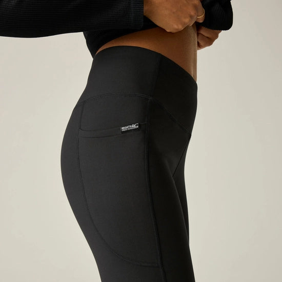 Regatta Women's Outdoor Comfort Contour Leggings | Black RWJ373