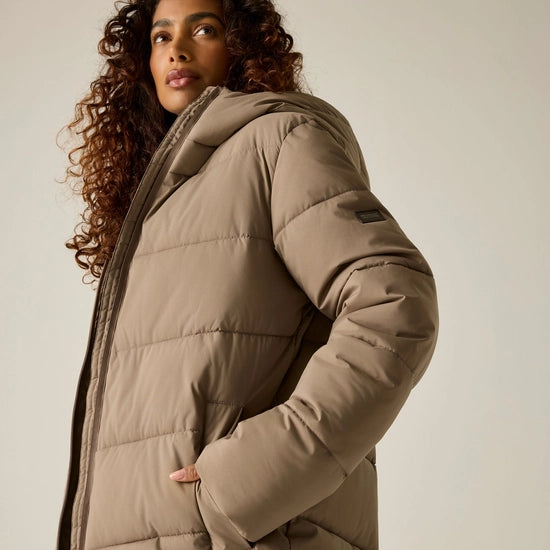 Regatta Women's Faye Padded Jacket | Mocha RWN424