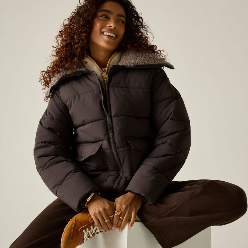 Regatta Kayana Puffer Jacket | Chocolate/Mocha RWN451