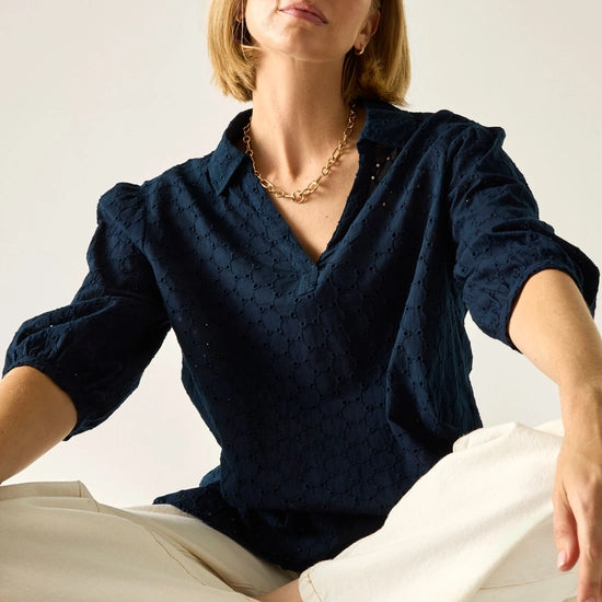 Regatta Nofino Blouse | Navy RWS203