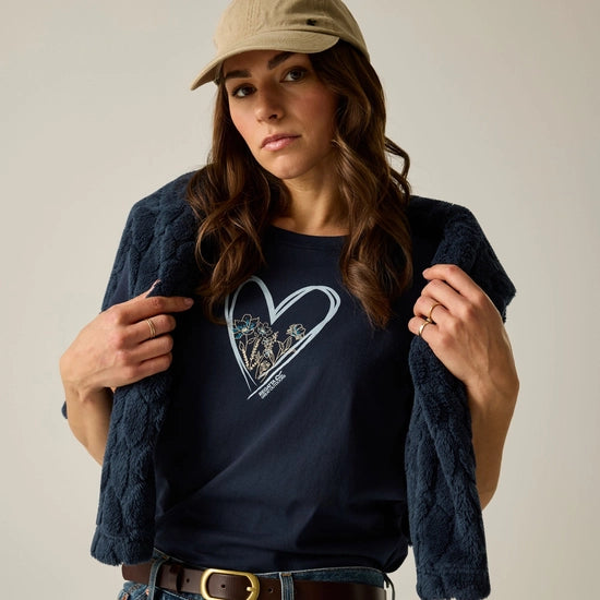 Regatta Filandra VX T-Shirt | Navy Heart RWT327
