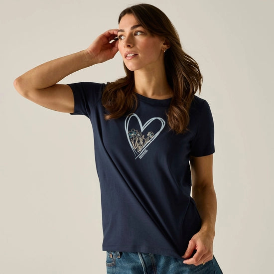 Regatta Filandra VX T-Shirt | Navy Heart RWT327