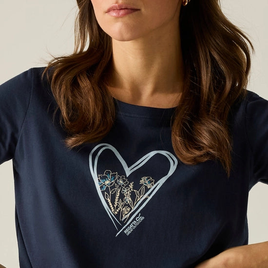 Regatta Filandra VX T-Shirt | Navy Heart RWT327