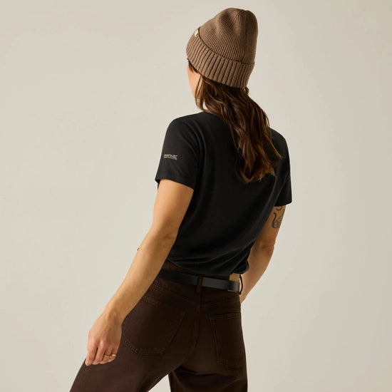 Regatta Filandra VX T-Shirt | Black Wild Leopard RWT327