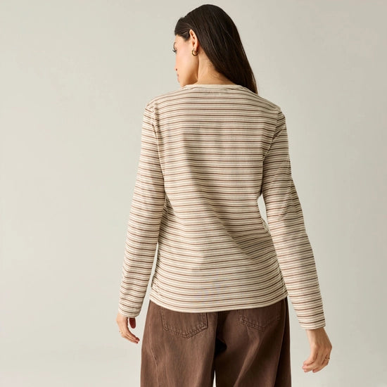 Regatta Federica T-Shirt | Mocha/Light Vanilla RWT361