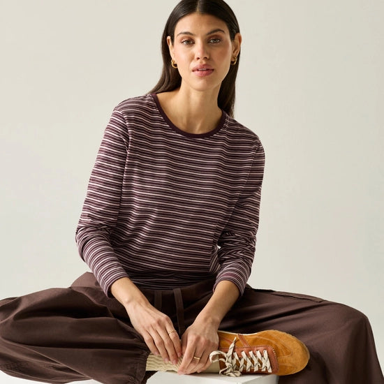 Regatta Federica T-Shirt | Fig Powder Lilac Light Vanilla RWT361