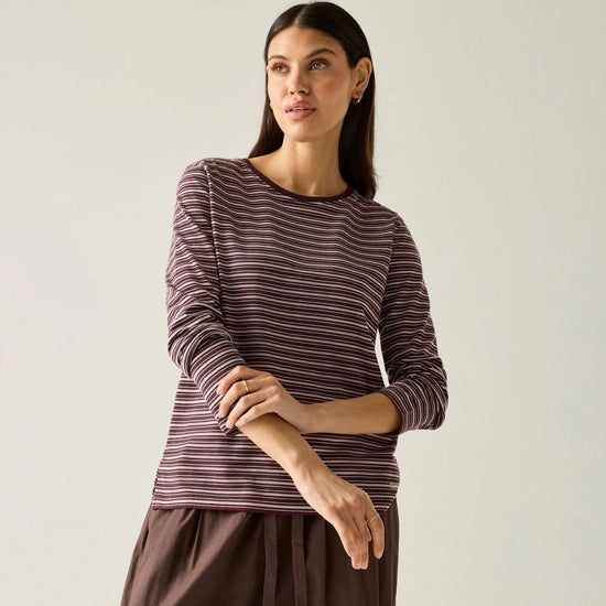 Regatta Federica T-Shirt | Fig Powder Lilac Light Vanilla RWT361