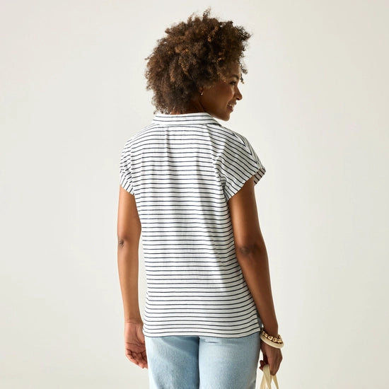Regatta Lorana Women's T-Shirt | White/Navy RWT365