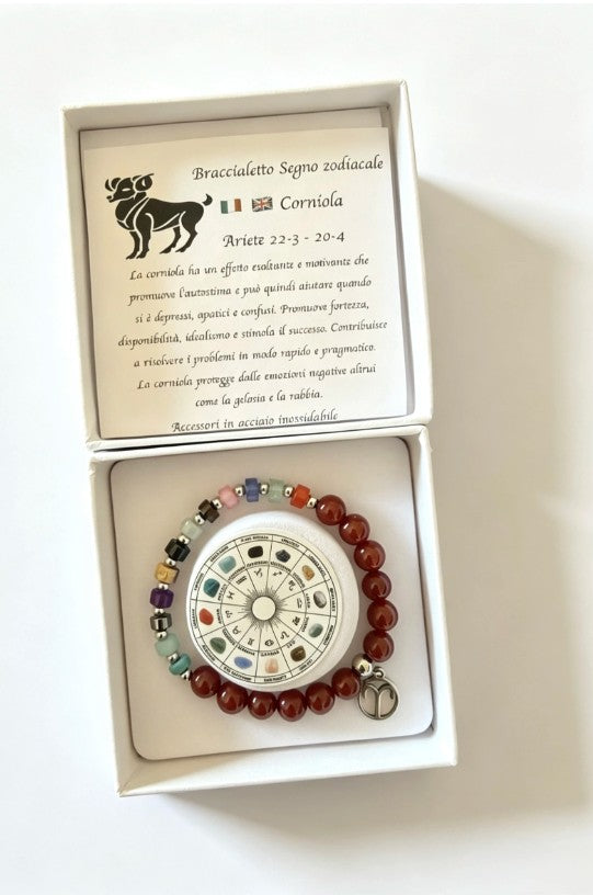 Hana Bijoux Zodiac Signs Bracelet Collection | Red BP140