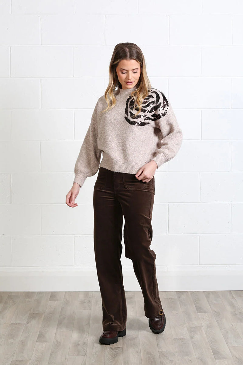 Rant & Rave Sarah Jumper | Light Brown RR44-Q49