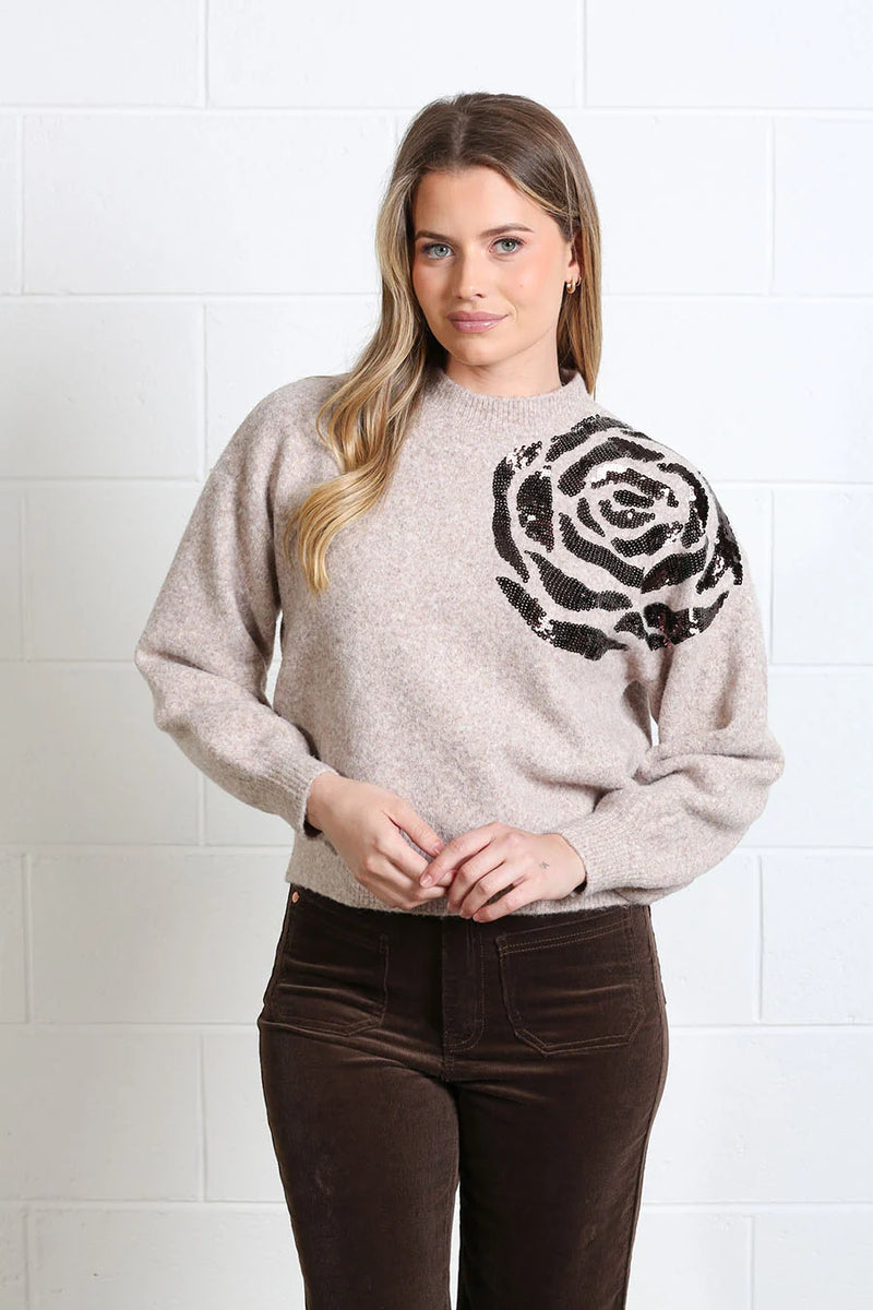 Rant & Rave Sarah Jumper | Light Brown RR44-Q49