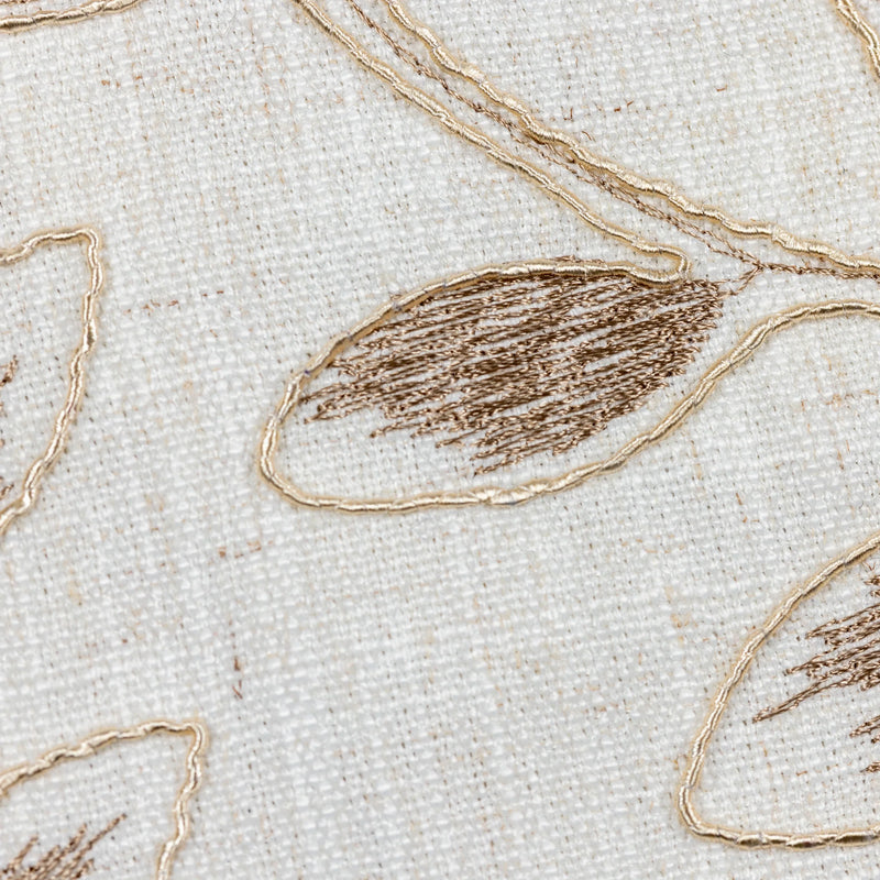 Scatter Box Delpine Embroidered Linen Cushion | Natural 3CT1602A