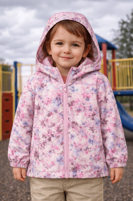 Name it Maxi Kids Jacket Li All Over Print | Lilac