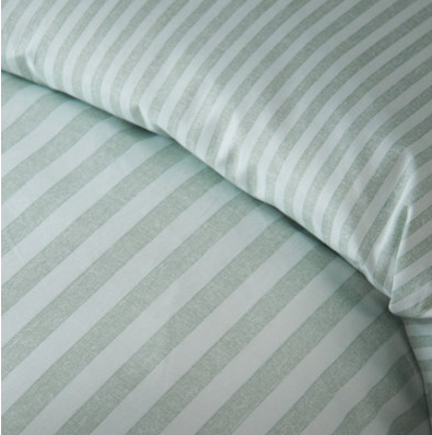 Catherine Lansfield Epping Textured Stripe Duvet Set | Green