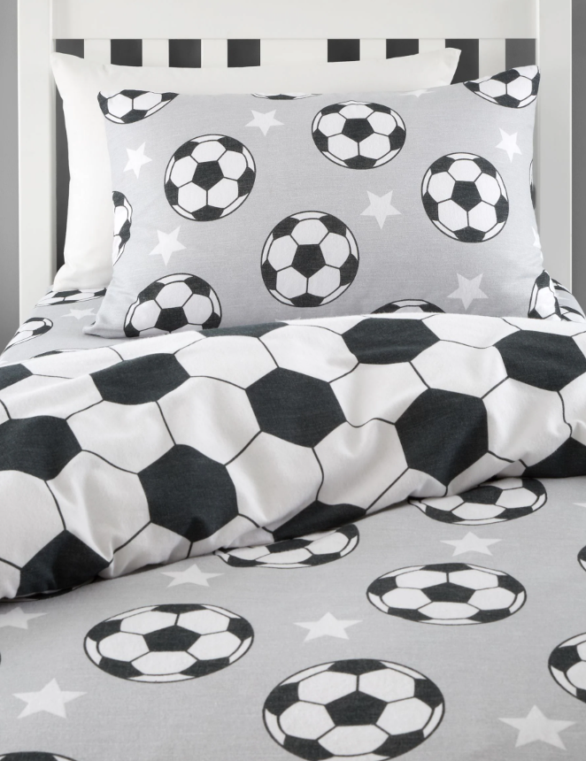 Catherine Lansfield Football Fitted Sheet   | Multi