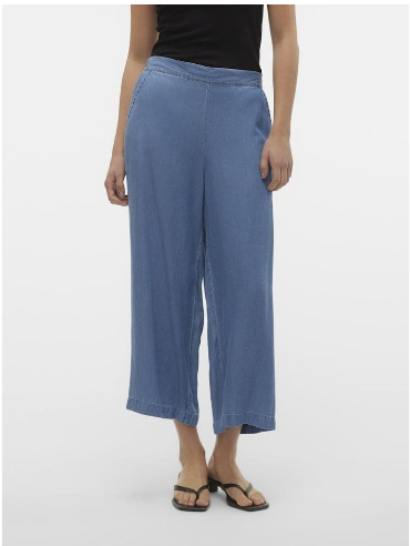 Vero Moda Bree Mr Wide Tencel  Culottes | Med Blue
