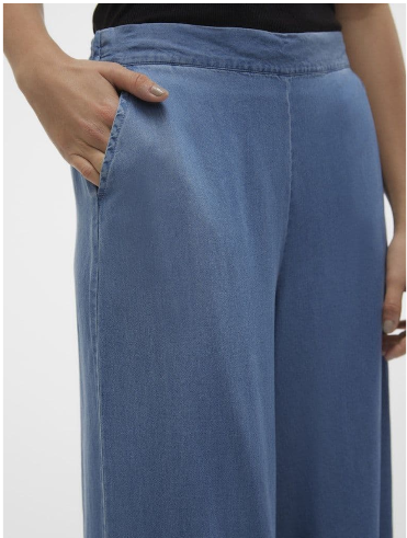 Vero Moda Bree Mr Wide Tencel  Culottes | Med Blue