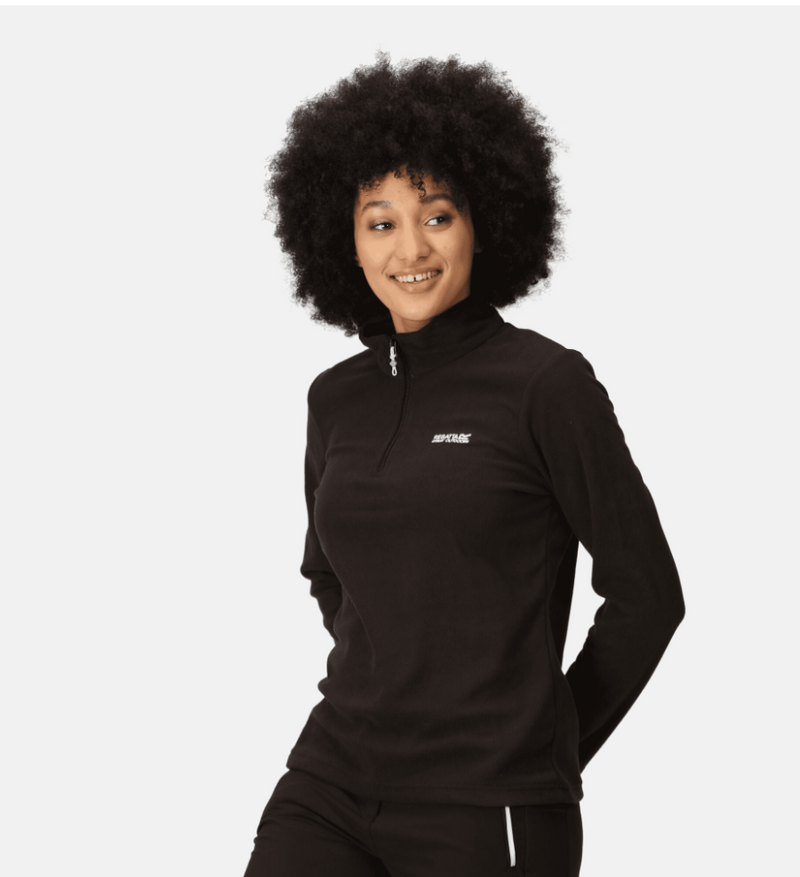 Regatta  Sweethart Lightweight Half-Zip Fleece Black | RWA027