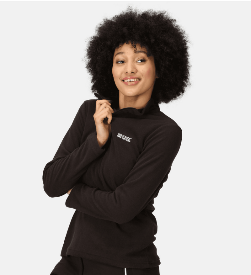 Regatta  Sweethart Lightweight Half-Zip Fleece Black | RWA027