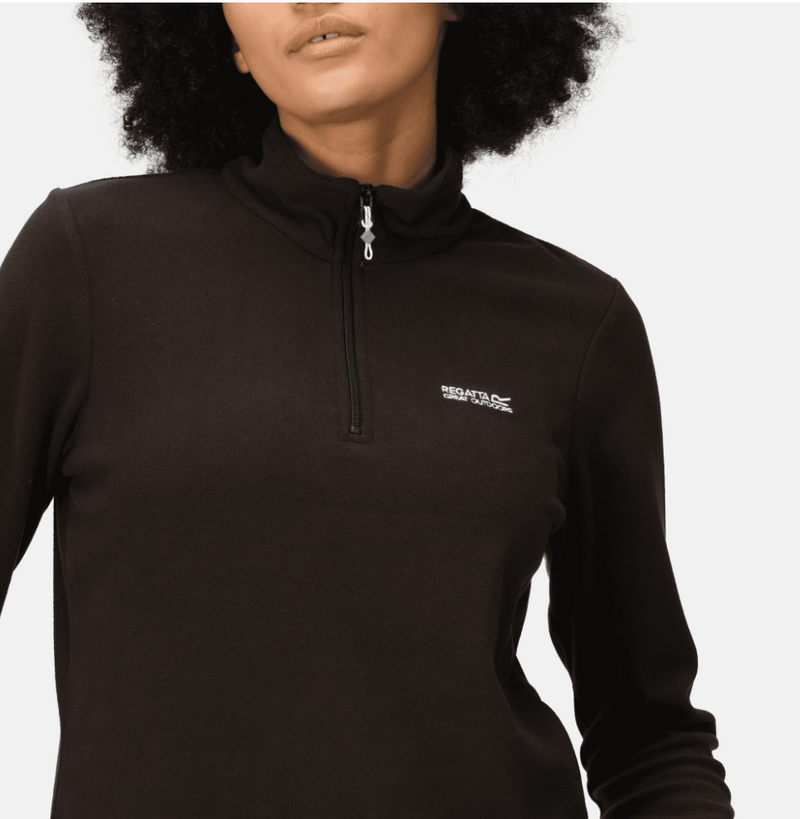 Regatta  Sweethart Lightweight Half-Zip Fleece Black | RWA027
