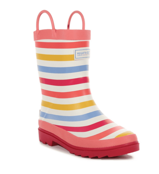 Regatta Kids Minnow Printed Wellies | Multi Stripe RKF451