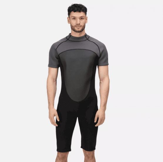 RMM018 Men's Shorty Wetsuit Black/Grey