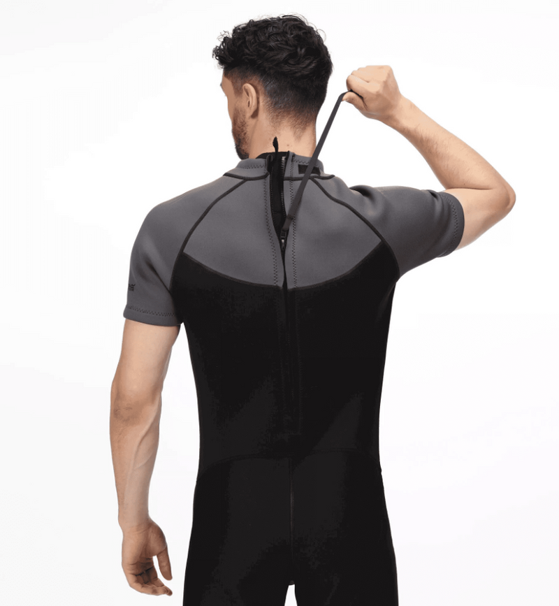 RMM018 Men's Shorty Wetsuit Black/Grey