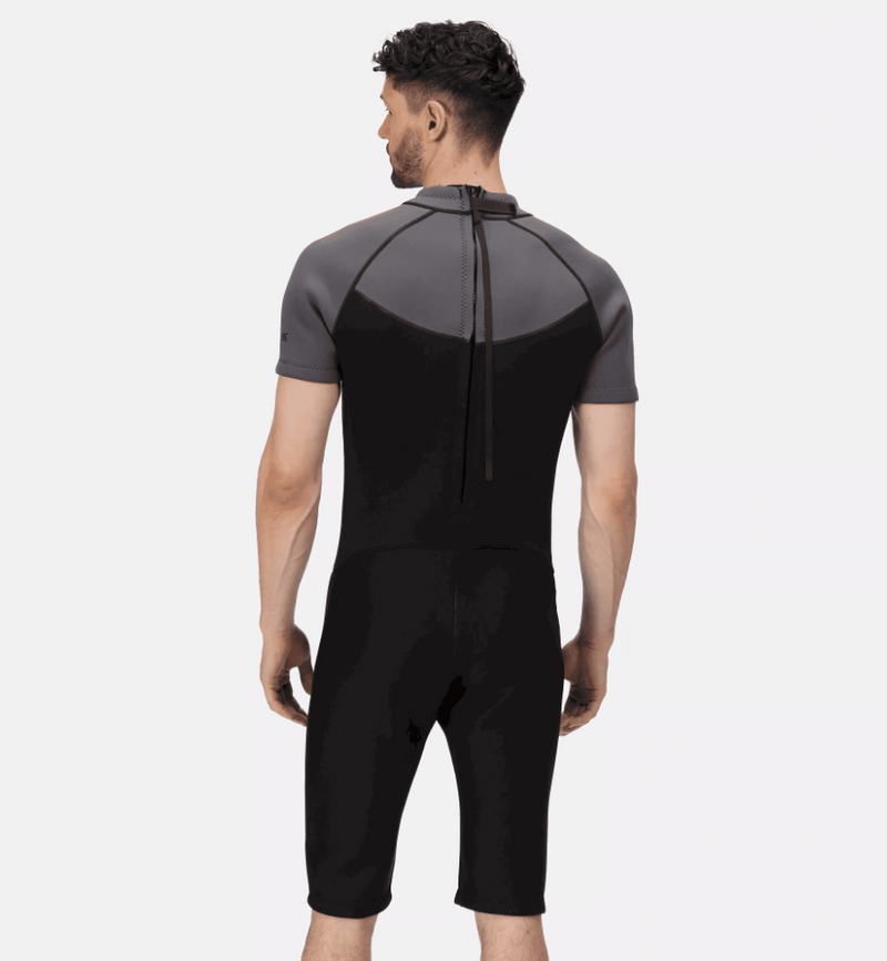 RMM018 Men's Shorty Wetsuit Black/Grey
