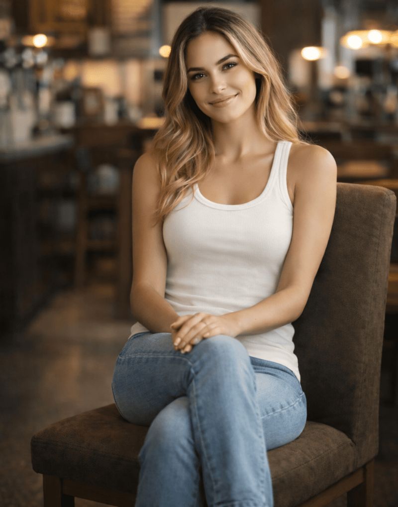 JDY Dexter Rib Tank Top | Cloud Dancer