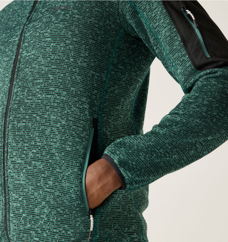 Regatta Newhill Full Zip Fleece | Arctic Green RMA671
