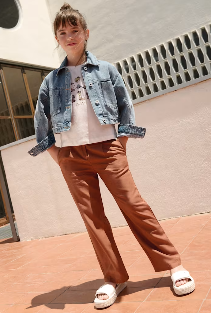 Mayoral Girls Pants With Buckles|  Clay 6551/SS26