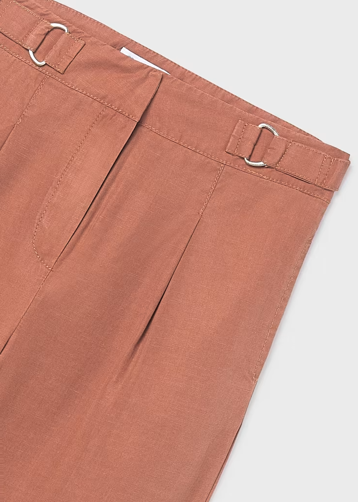 Mayoral Girls Pants With Buckles|  Clay 6551/SS26
