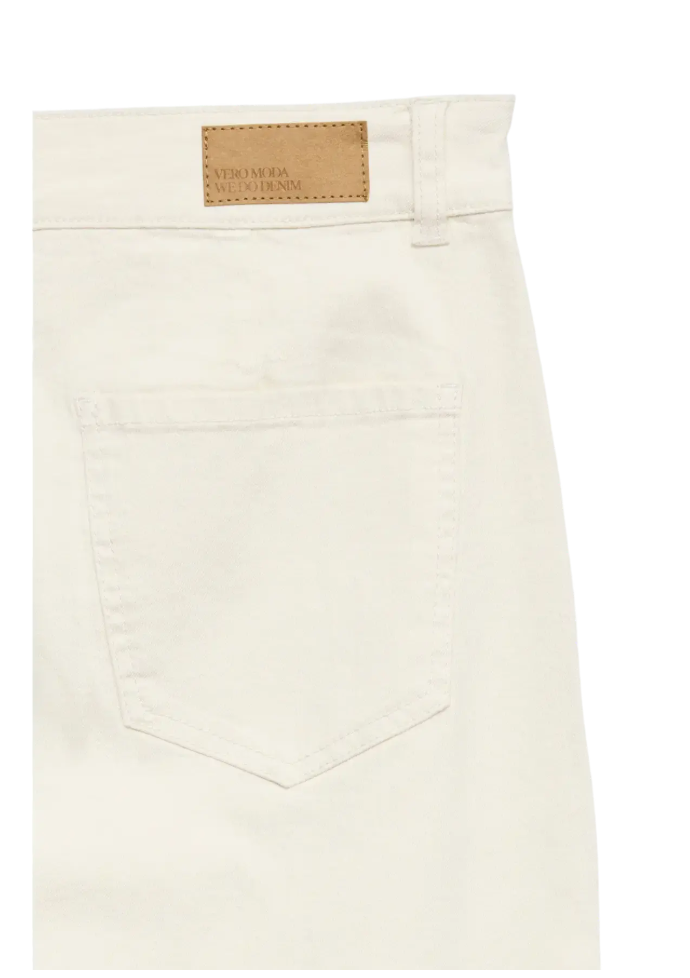 Vero Moda Wild Kayla HR 7/8 Wide Pants | White